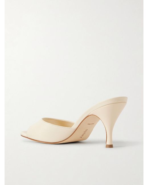 Aeyde Natural Samia Leather Mules