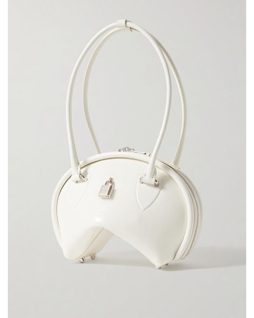 Sac Porté Épaule En Cuir Acne en coloris White