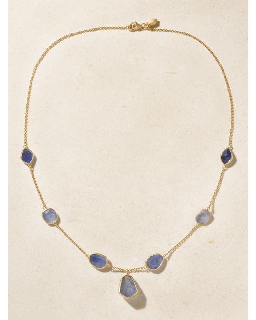 Pippa Small Natural Kette Aus 18 Karat Mit Saphiren