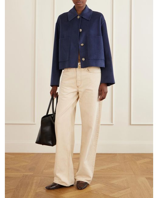 Joseph Blue Kalaa Wool And Silk-Blend Jacket