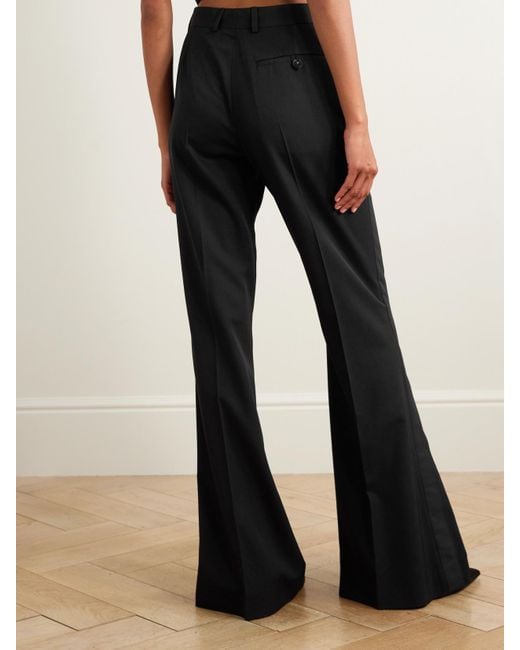 Stella McCartney Black Wool-Twill Flared Pants