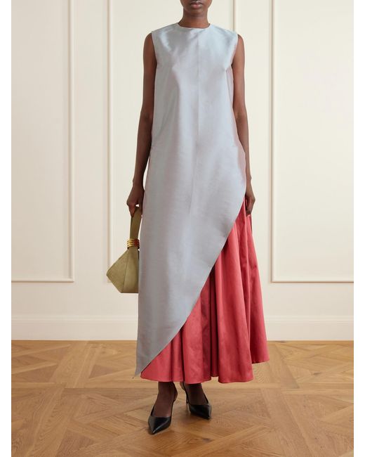 Abadia White Knotted Faille Top