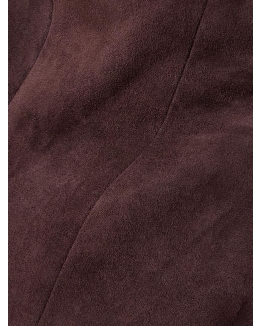 Stouls Brown Gégé Suede Flared Pants