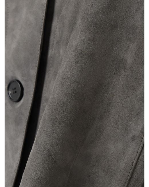Arma Gray Emy Suede Jacket