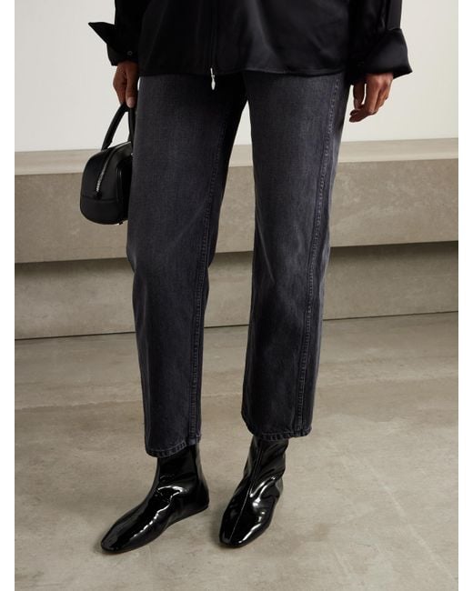 Le Monde Beryl Black Luna Patent-Leather Ankle Boots