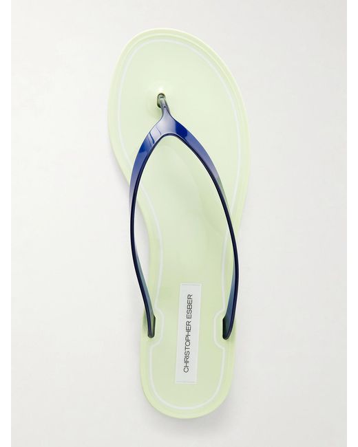 Christopher Esber Blue Jo Pvc Flip Flops