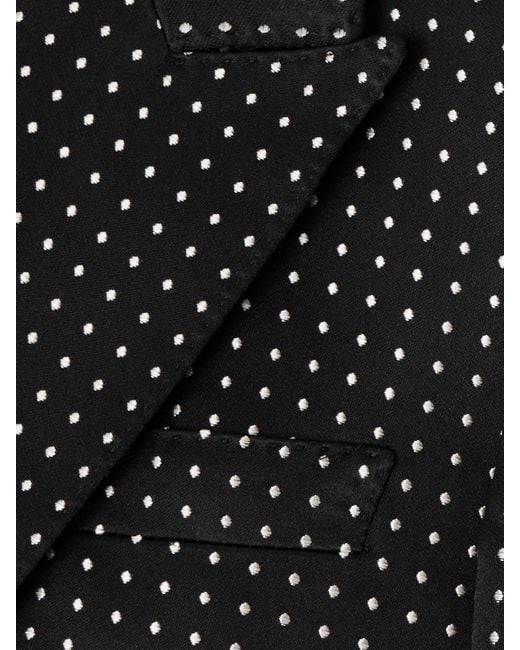 Blazer En Jacquard De Soie Duchesse À Pois Tom Ford en coloris Black