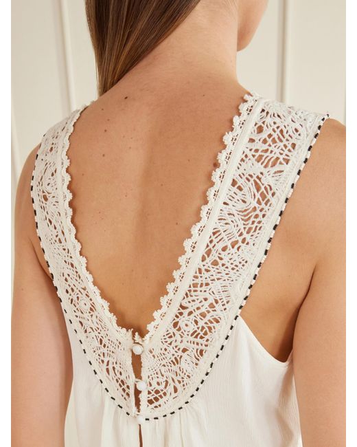 Isabel Marant Natural Nilany Lace-Trimmed Silk-Crepe Playsuit