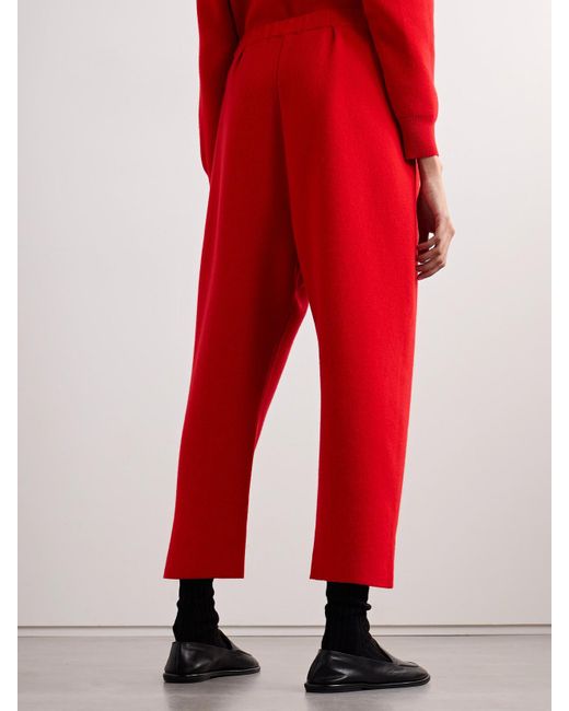 The Row Red Herea Verkürzte Hose Mit Schmal Zulaufendem Bein Aus Kaschmir