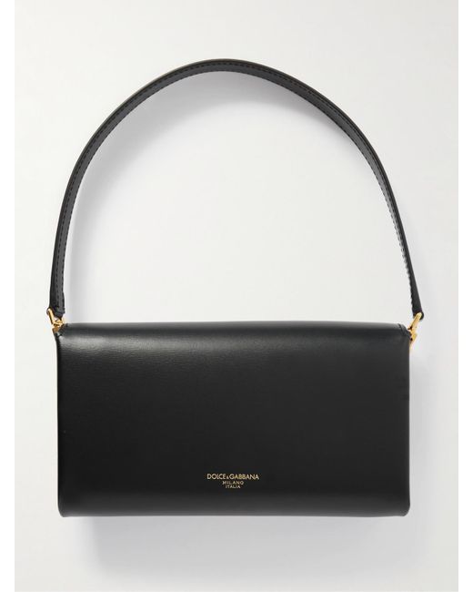 Dolce & Gabbana Black Marlene Schultertasche Aus Leder