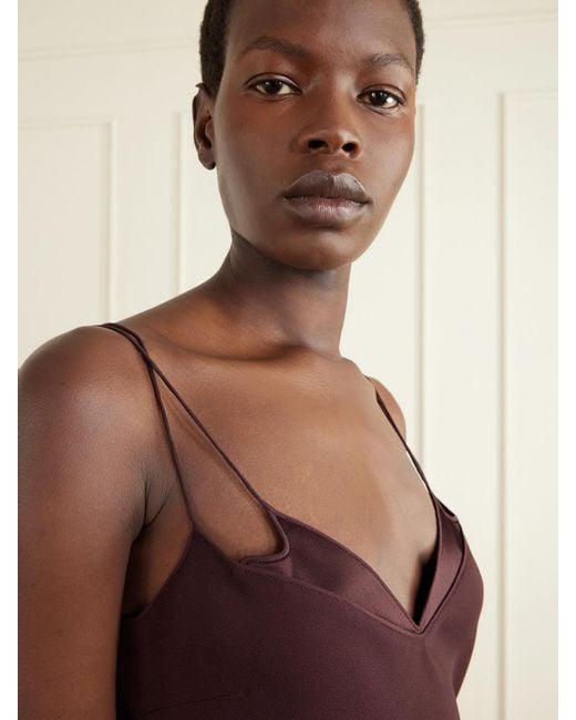 Tom Ford Purple Enverse Satin Gown