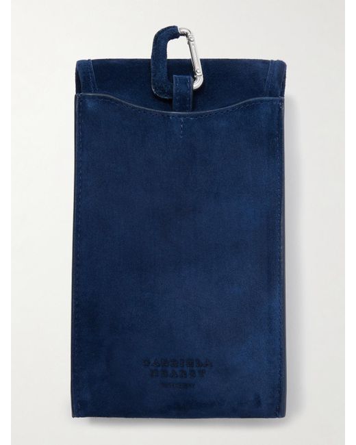Gabriela Hearst Blue Suede Sunglasses Pouch