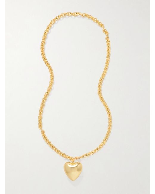 Roxanne Assoulin White Heart & Soul-Tone Necklace