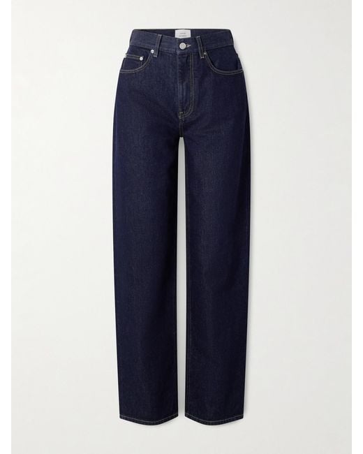 Loulou de Saison Blue Samur High-Rise Straight-Leg Jeans