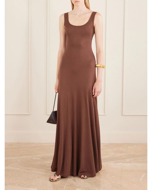The Park Brown Annie Jersey Maxi Dress