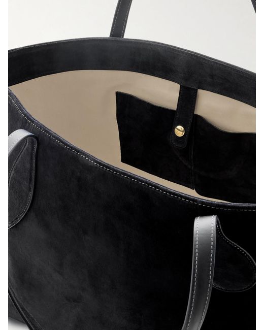 Liffner Black Mega Sprout Suede Tote