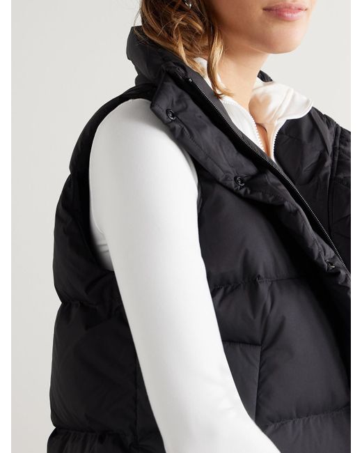 lululemon athletica Black Wunder Puff Quilted Softmatte Hooded Down Vest