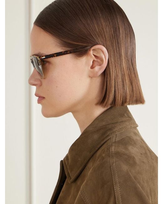 Barton Perreira Multicolor Beckford Sun Round-Frame Acetate Sunglasses