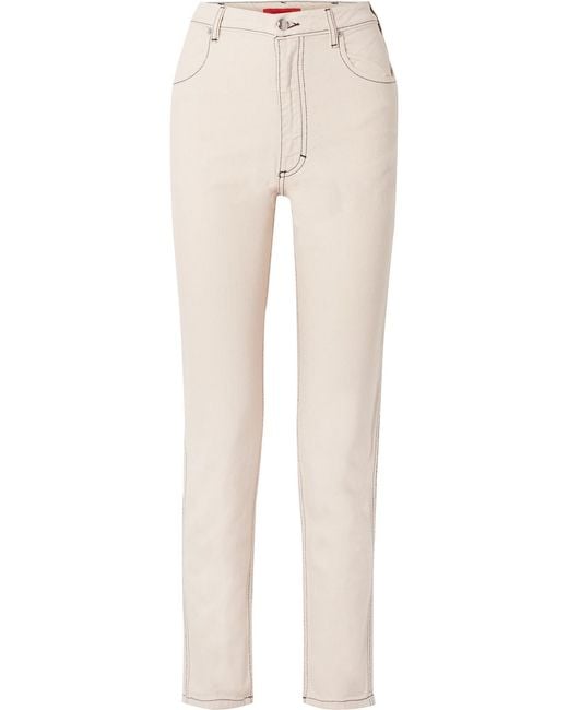 Eckhaus Latta Natural El High-Rise Straight-Leg Jeans