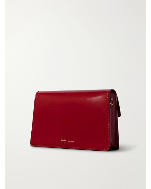 Metier Red Parallel 22 Leather Shoulder Bag