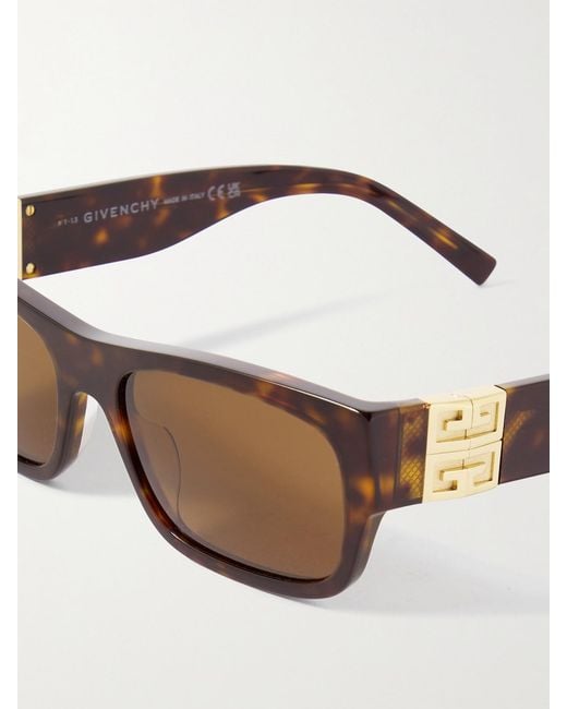 Givenchy Multicolor 4G Rectangular-Frame Acetate Sunglasses