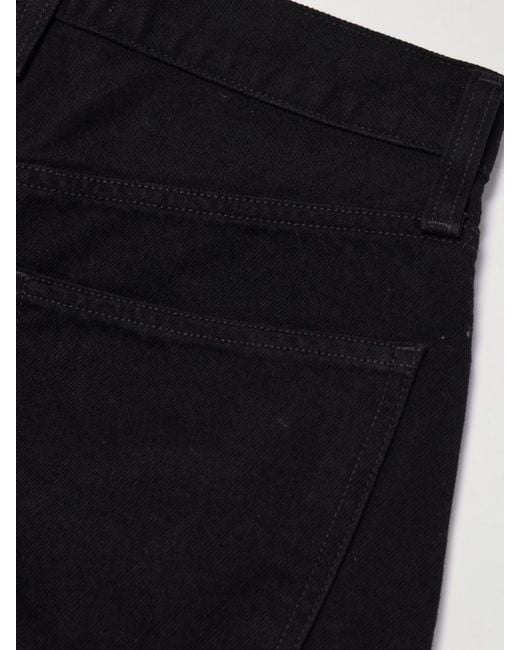 Agolde Black Luna High-Rise Barrel-Leg Organic Jeans
