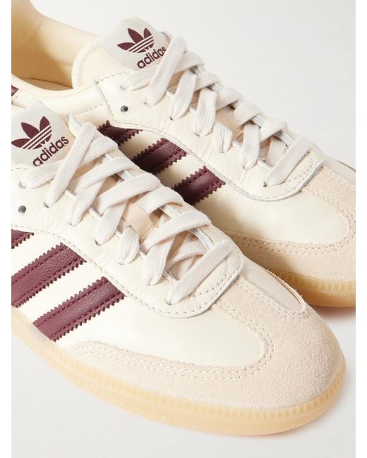 Adidas Originals Pink Samba Og Sneakers Aus Veloursleder Und Leder