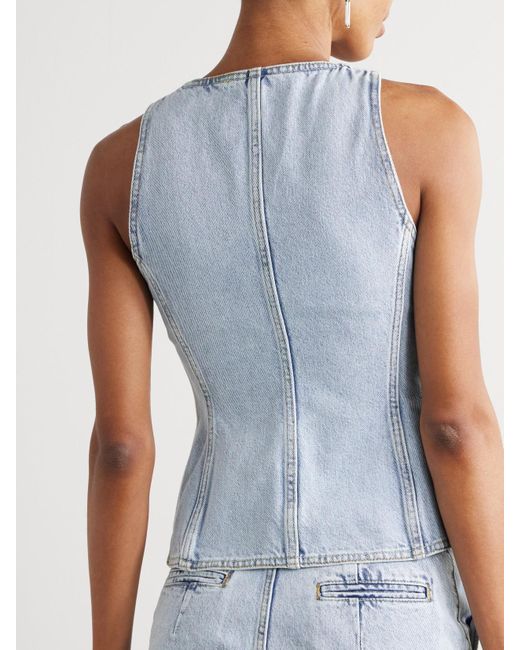 Magda Butrym Blue Denim Vest