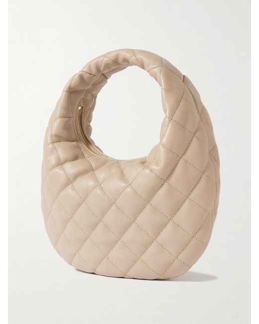 Saint Laurent Natural Icarino Matelassé Leather Tote