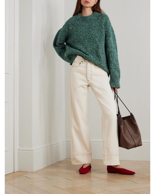 B Sides Natural Charlot Mid-Rise Wide-Leg Jeans