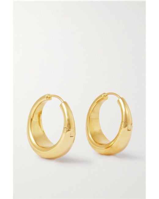 LIE STUDIO Metallic The Andrea-Plated Hoop Earrings