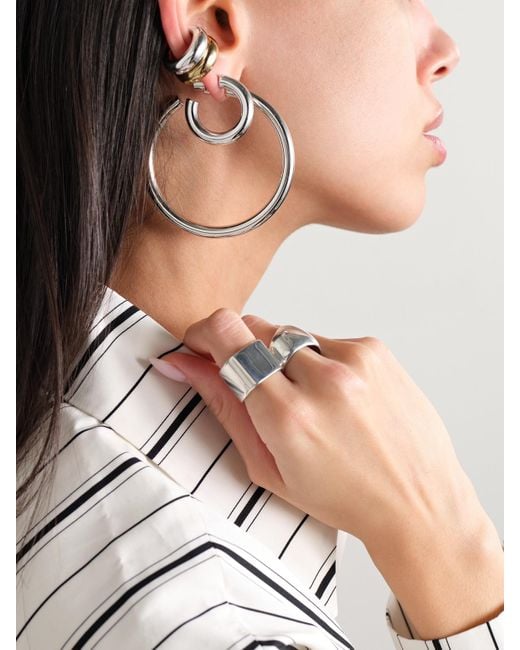 Jennifer Fisher Natural Natasha-Plated Hoop Earrings