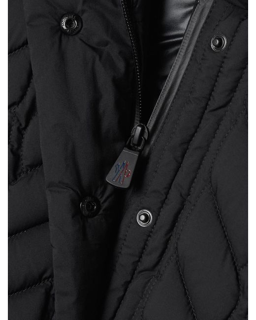 Moncler Black Anaga Quilted Down Ski Jacket