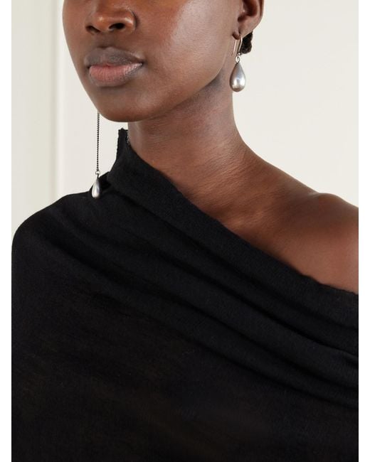 Ann Demeulemeester Natural Judith Chain-Embellished Drop Earrings