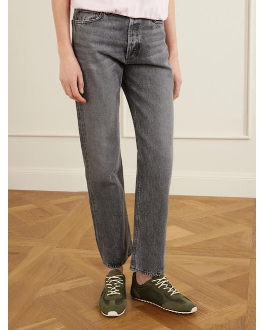 Tory Burch Green Field Shell-Trimmed Mesh, Leather And Suede Sneakers