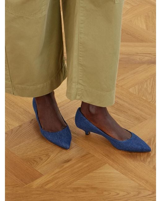 Jamie Haller Blue The Kitty Denim Pumps