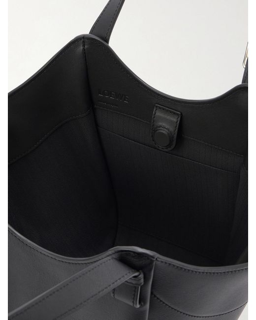 Loewe Black Hammock Flip Leather Tote
