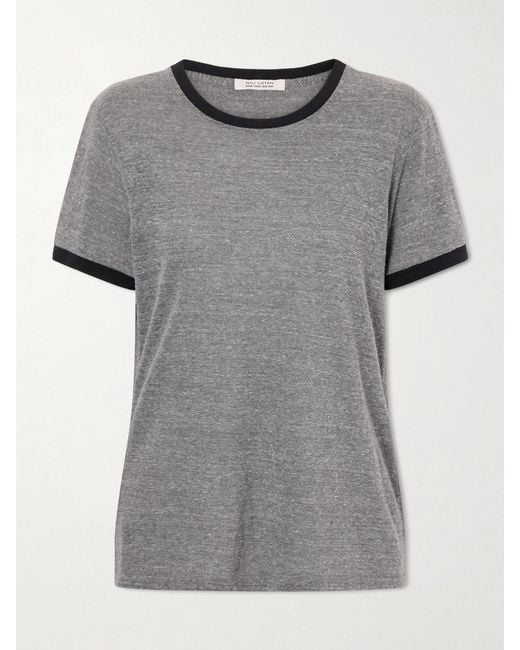 Nili Lotan Gray Lana Classic Ringer T-Shirt