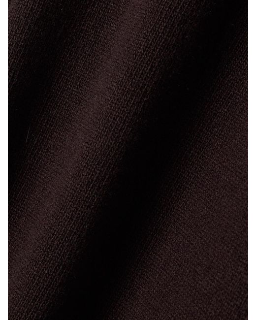 Marie Adam-Leenaerdt Blue Cutout Wool Turtleneck Sweater