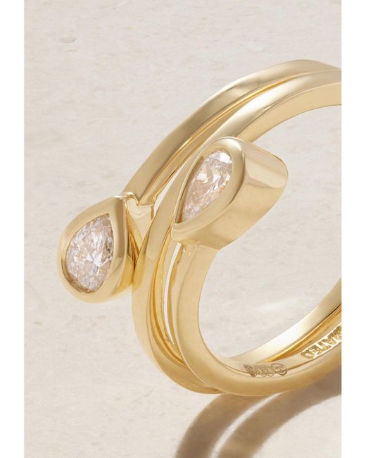 Mateo Natural Ring Aus 14 Karat Mit Diamanten