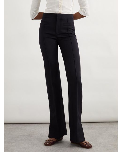 Pantalon Slim En Gabardine De Laine Chloé en coloris Blue