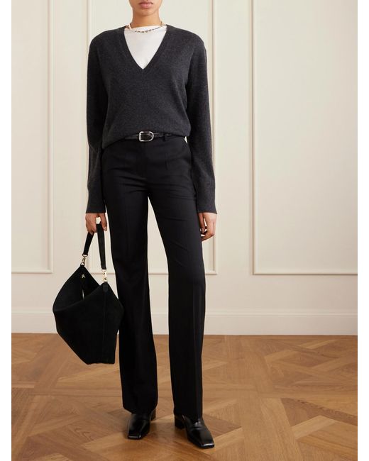 Totême Black Cashmere Sweater