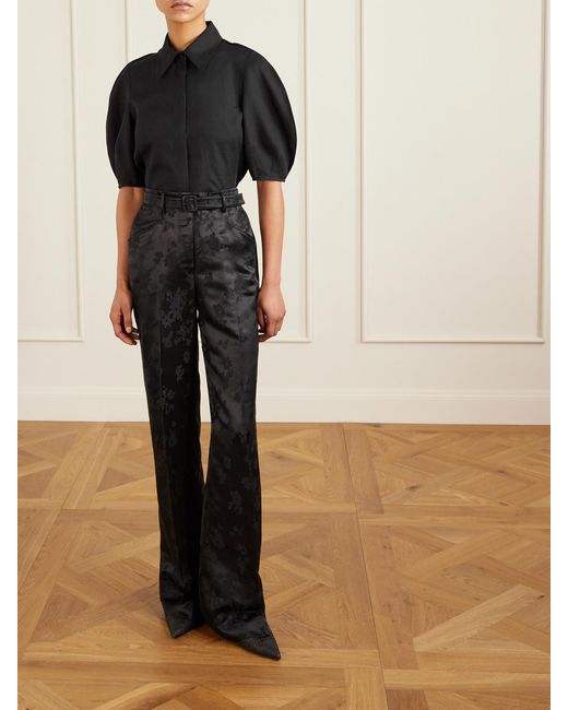 Gabriela Hearst Black Sansi Linen Shirt
