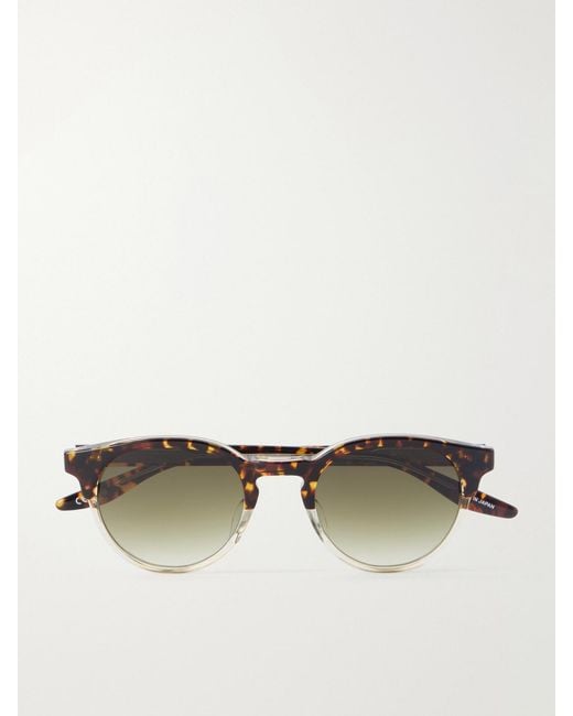 Barton Perreira Multicolor Beckford Sun Round-Frame Acetate Sunglasses