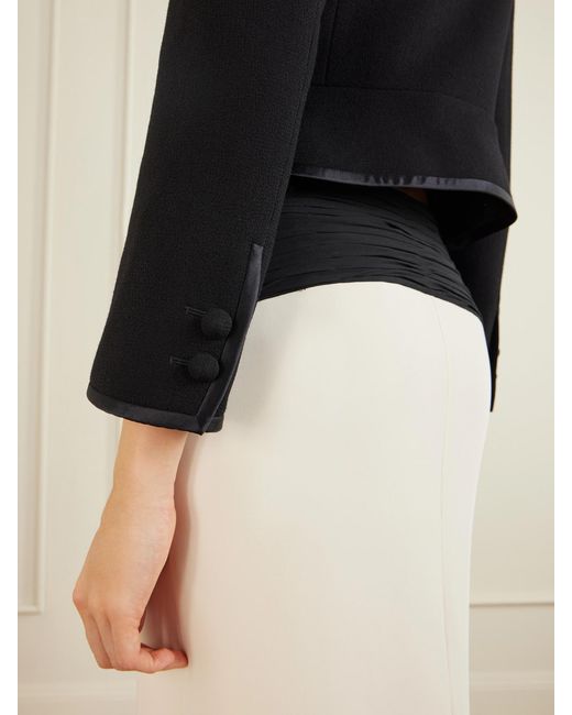 Valentino Garavani Black Bow-Embellished Wool Jacket