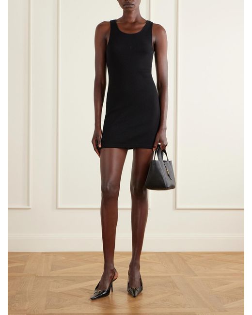 Saint Laurent Black Le 5 À 7 Bea Baby Leather Shoulder Bag