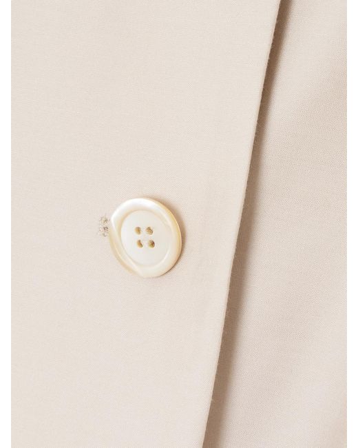 Our Legacy Natural Emporio Armani Pomposo Oversized Tencel Lyocell And Silk-Blend Coat