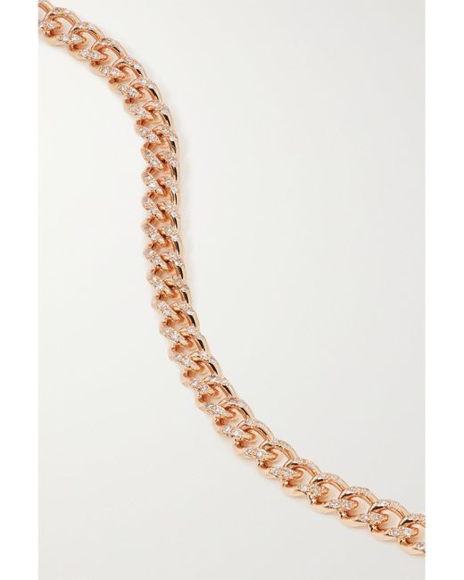 SHAY White Baby 18-Karat Rose Diamond Bracelet