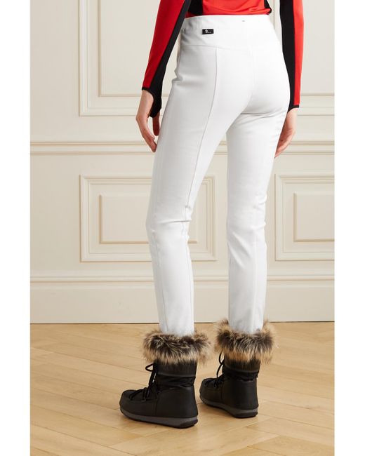 Moncler White Tech-Twill Stirrup Ski Pants