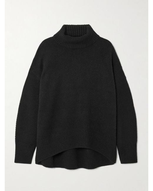arch4 Black World's End Oversized Cashmere Turtleneck Sweater